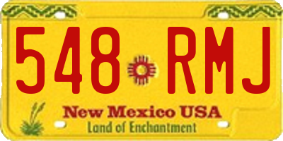 NM license plate 548RMJ