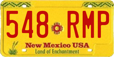 NM license plate 548RMP