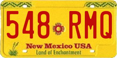 NM license plate 548RMQ