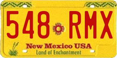 NM license plate 548RMX
