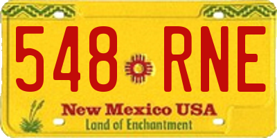 NM license plate 548RNE