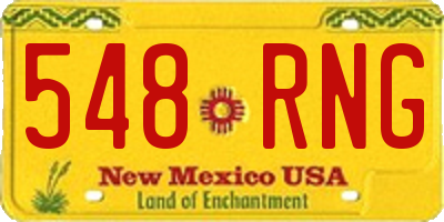 NM license plate 548RNG