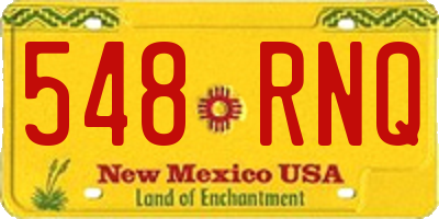 NM license plate 548RNQ