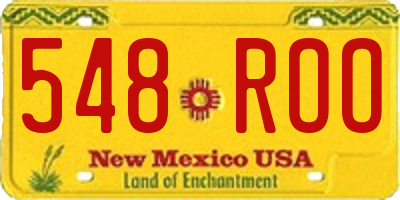 NM license plate 548ROO