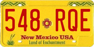 NM license plate 548RQE
