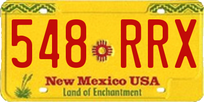 NM license plate 548RRX