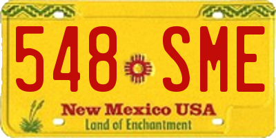 NM license plate 548SME