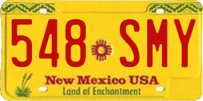 NM license plate 548SMY