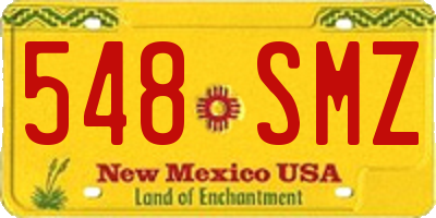 NM license plate 548SMZ