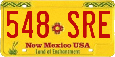 NM license plate 548SRE