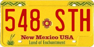 NM license plate 548STH