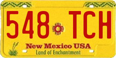 NM license plate 548TCH