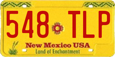 NM license plate 548TLP