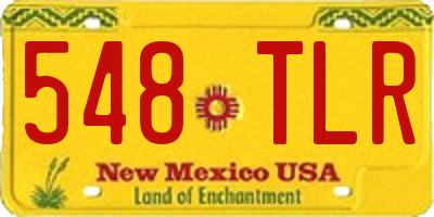 NM license plate 548TLR