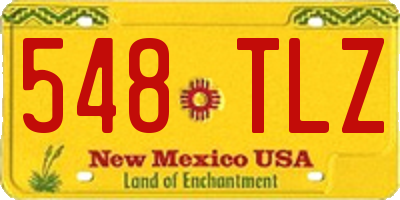 NM license plate 548TLZ