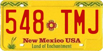 NM license plate 548TMJ