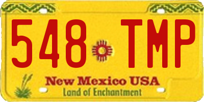 NM license plate 548TMP