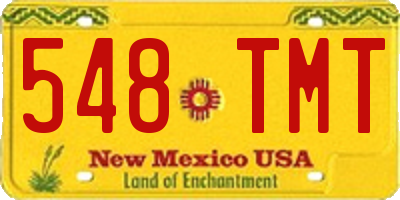 NM license plate 548TMT