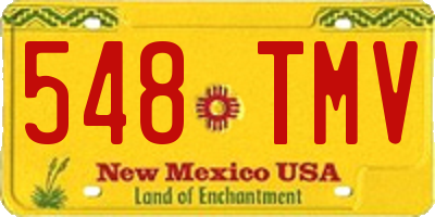 NM license plate 548TMV