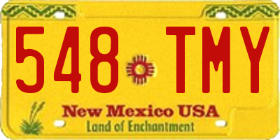 NM license plate 548TMY