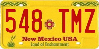 NM license plate 548TMZ