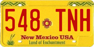NM license plate 548TNH