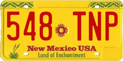 NM license plate 548TNP