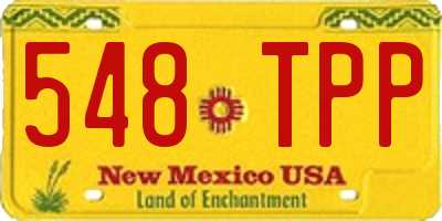 NM license plate 548TPP