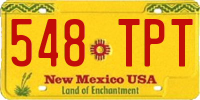 NM license plate 548TPT