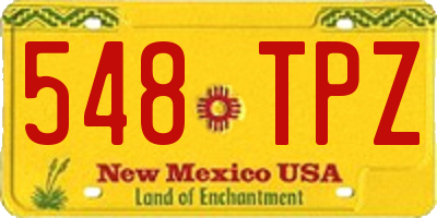 NM license plate 548TPZ