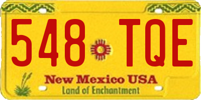 NM license plate 548TQE
