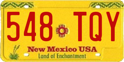 NM license plate 548TQY