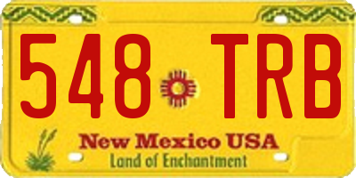 NM license plate 548TRB