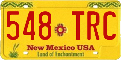 NM license plate 548TRC