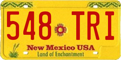 NM license plate 548TRI