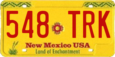 NM license plate 548TRK