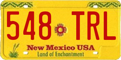 NM license plate 548TRL
