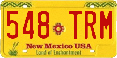 NM license plate 548TRM