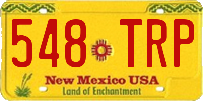 NM license plate 548TRP
