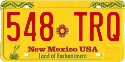 NM license plate 548TRQ