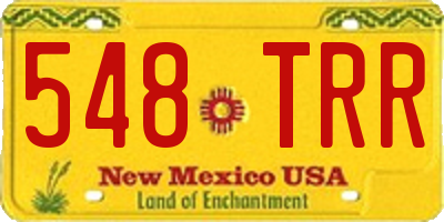 NM license plate 548TRR