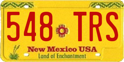 NM license plate 548TRS