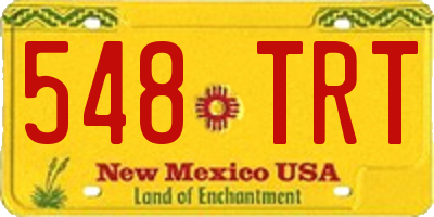 NM license plate 548TRT