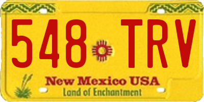NM license plate 548TRV