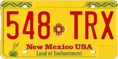 NM license plate 548TRX