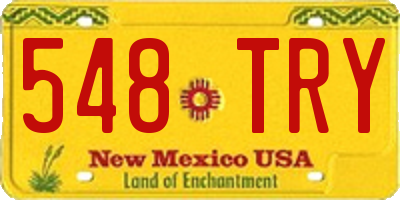 NM license plate 548TRY
