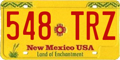 NM license plate 548TRZ