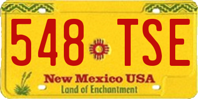NM license plate 548TSE