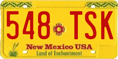 NM license plate 548TSK