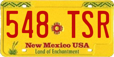 NM license plate 548TSR